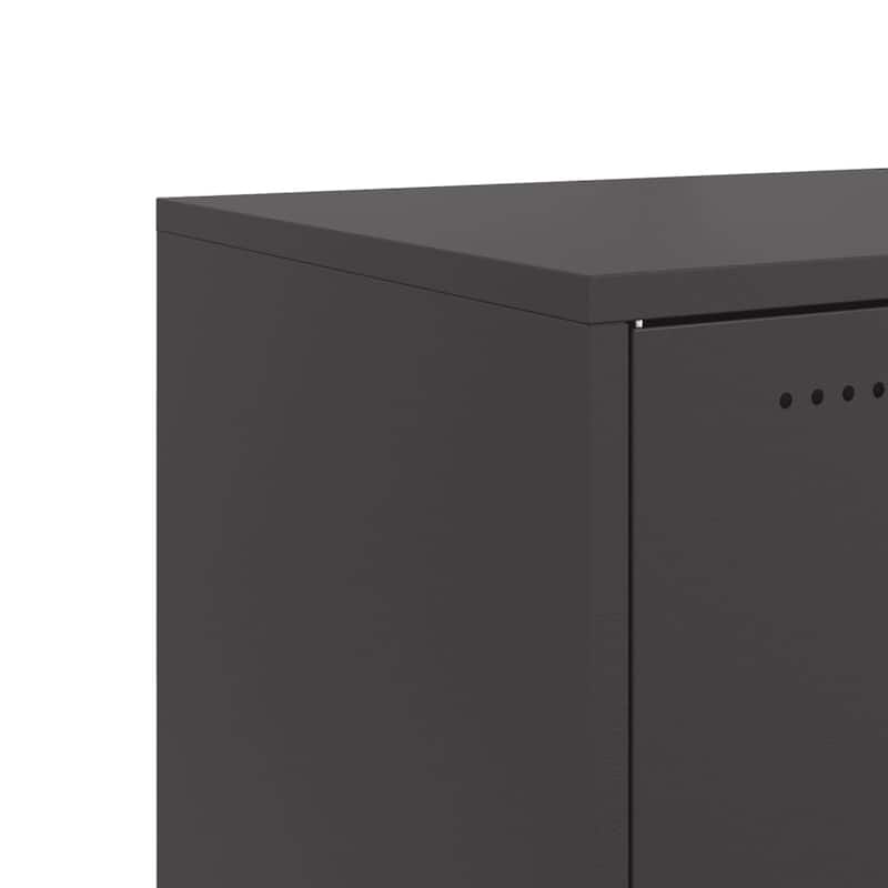 vidaXL Sideboard Cupboard Storage Organizer Living Room Cold-rolled Steel - 15.4 x 39.6 x 28.3