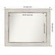 preview thumbnail 26 of 28, Non-Beveled Wood Bathroom Wall Mirror - Trellis Silver Frame - Trellis Silver 34 x 28 in
