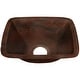 preview thumbnail 1 of 2, Miseno Rectangular 12" Copper Drop-In or Undermount Bar Sink Hand-Hammered Antique Copper