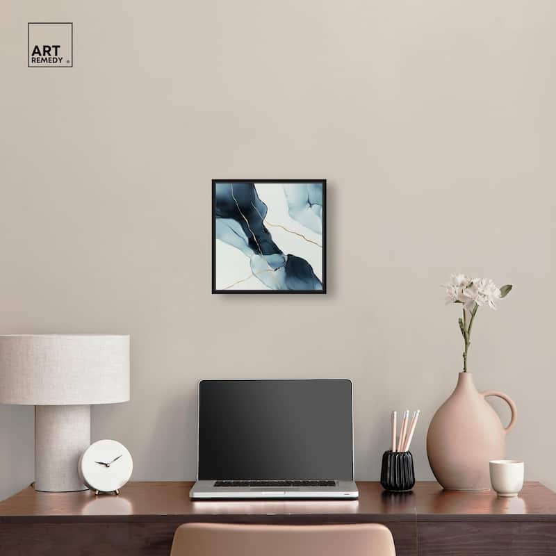 Cerulean Flow I Canvas by Art Remedy