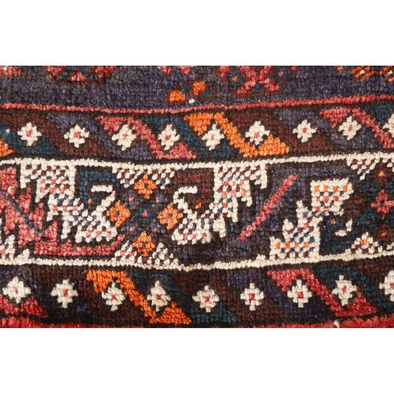 Qashqai Persian Vintage Area Rug Bedroom Handmade Wool Carpet - 4'5"x 6'11"