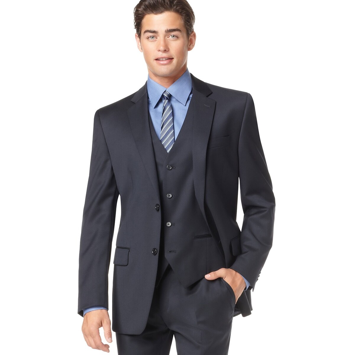 michael kors navy suit
