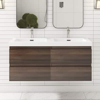 Floating Bathroom Vanity with two Resin Top