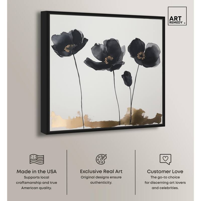 Nocturnal Flowers I Canvas by Art Remedy