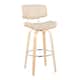 Option Cream Faux Leather/Natural/Chrome