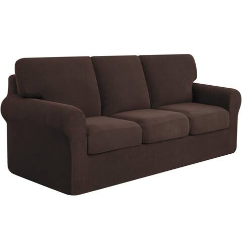 Sofa Slipcover Sets 7 Pieces Stretch Couch Cover Backrest Cushion Covers