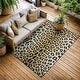 preview thumbnail 3 of 18, Dream Decor Rugs Gelato Jungle Leopard Black Beige Outdoor Area Rug