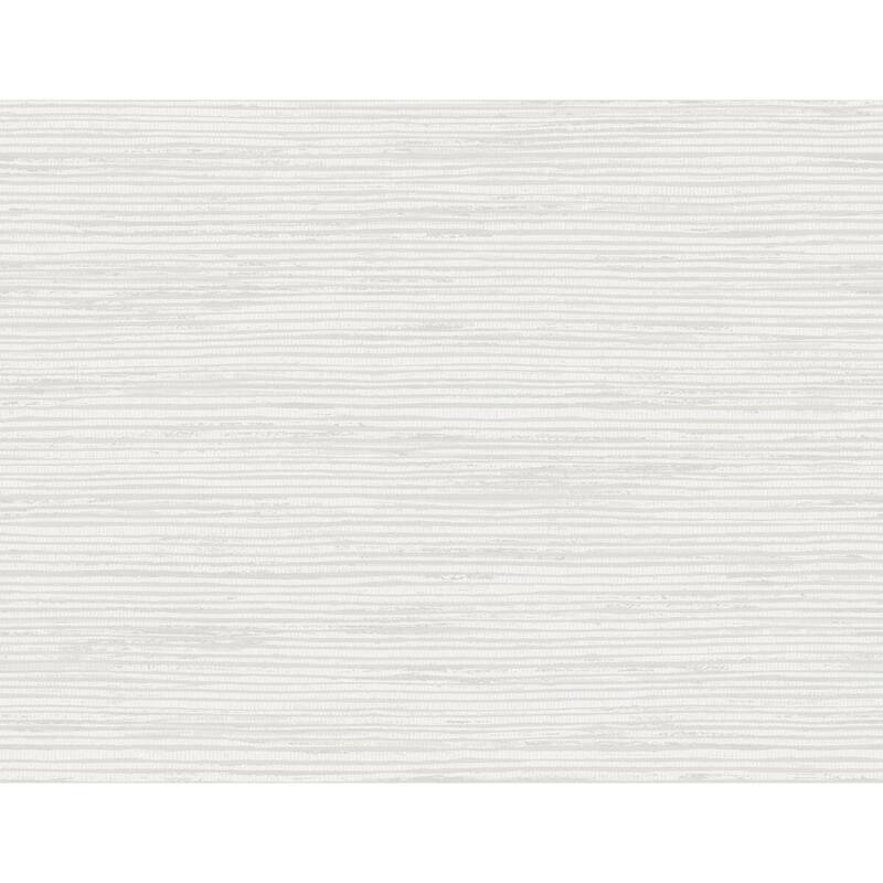 Seabrook Designs Lillian August Osprey Faux Grasscloth Unpasted Wallpaper - 27 in. W x 27 ft. L - Eggshell and Silver