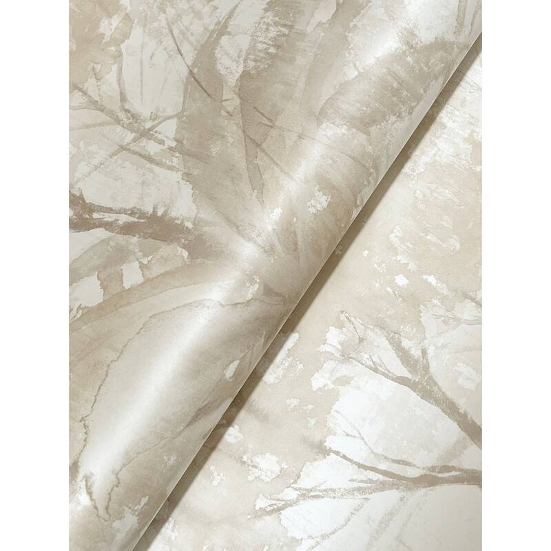 A-Street Prints Mistwood Beige Forest Wallpaper