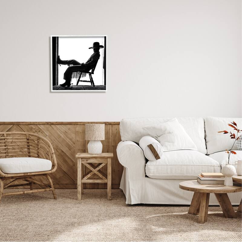 Stupell Southwestern Cowboy Photography Framed Giclee Art Design by PBurchettePhoto