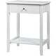 preview thumbnail 5 of 8, Gymax 2PCS Nightstand Sofa Side End Table Bedroom Living Room w/ Shelf
