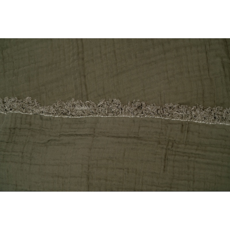 Truly Soft Two-Toned Organic Throw Blanket