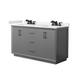 Option Dark Gray / White Quartz Top / Matte Black