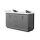 Option Dark Gray / White Quartz Top / Matte Black