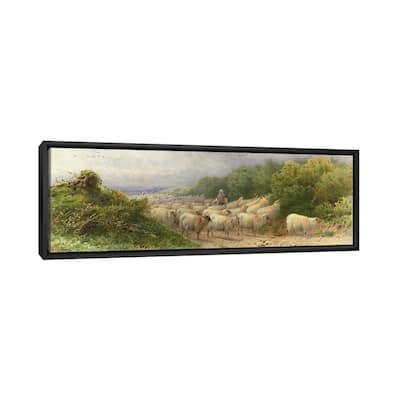iCanvas "Sheep on the Downs " by William W. Gosling Framed Canvas Print
