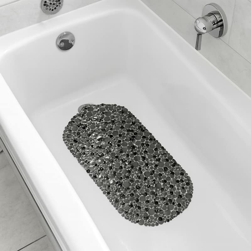 Bubbles Non-Slip Oval Bathtub Mat 28 L x 15 W