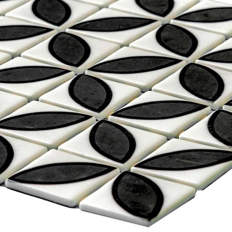 The Tile Life Eterna Lily 2x2 Glass Floor & Backsplash Wall Tile