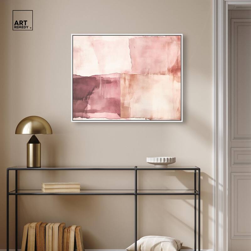 Faded Crimson II Canvas by Art Remedy
