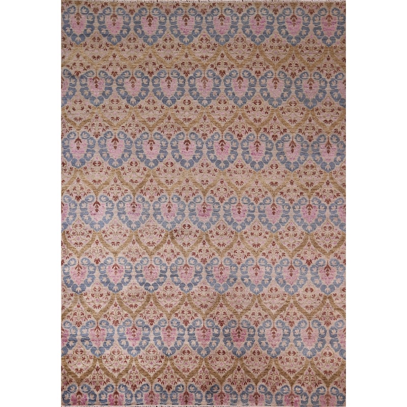 All-Over Handmade Contemporary Indian Area Rug Oriental Jute Carpet - 8'0" X 10'1"