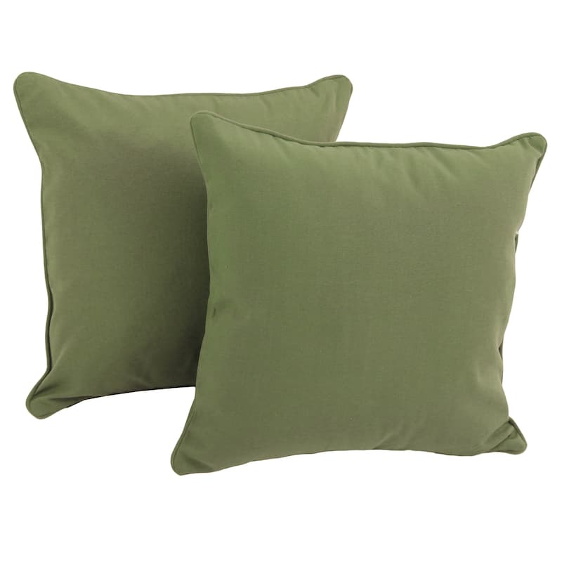 18-inch Twill Throw Pillows (Set of 2) - Sage