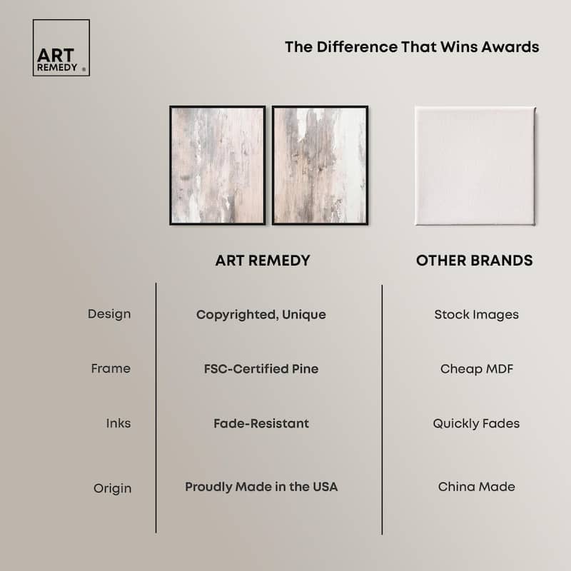 Striated Texture I Canvas Set of 2 by Art Remedy