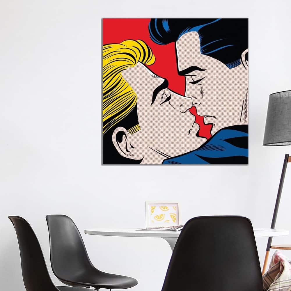 iCanvas "Kiss" by Joseph McDermott Canvas Print
