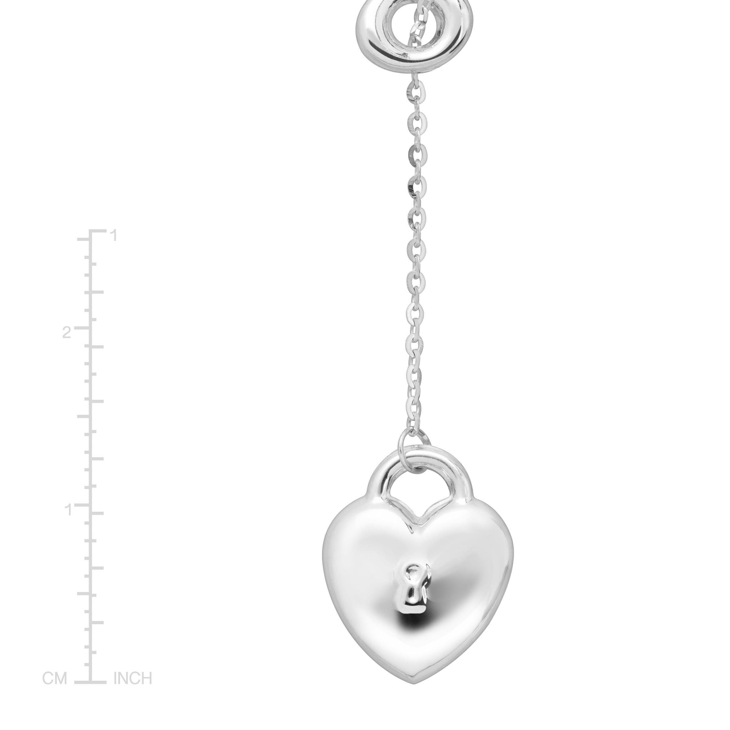14K Yellow Gold Heart Lock and Key Pendant on an Adjustable 14K Yellow Gold Chain Necklace