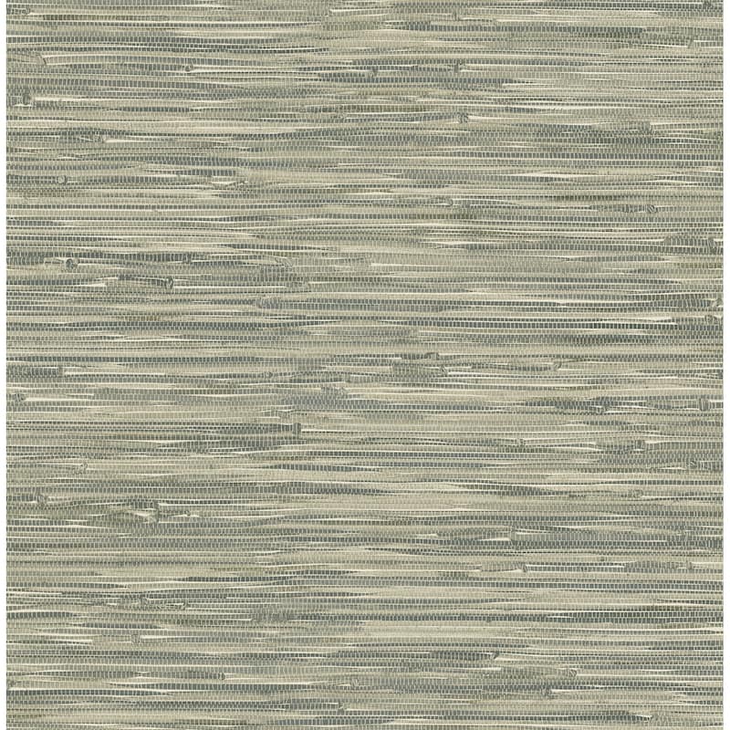 A-Street Prints Exhale Moss Woven Faux Grasscloth Wallpaper