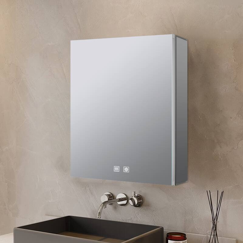 Corsica Surface-Mount LED Mirror Medicine Cabinet with Defogger