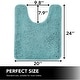 preview thumbnail 130 of 134, Deconovo Chenille Bath Rugs - Thick Plush Microfiber, Non-Slip Washable Bathroom Mats