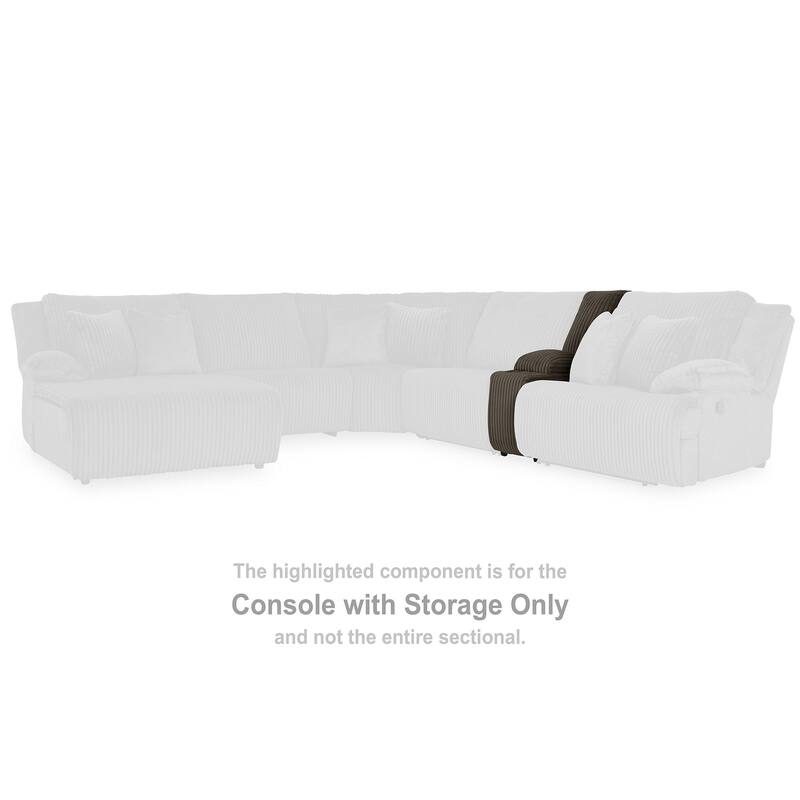 Signature Design by Ashley Top Tier Dark Brown 4-Piece Reclining Sectional with Chaise - 143" W x 74" D x 41" H