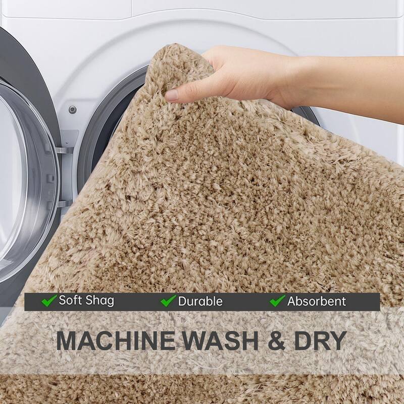 Element Plush Bathroom Rugs Quick-Dry Bathroom Mat, Washable & Absorbent Bath Rugs