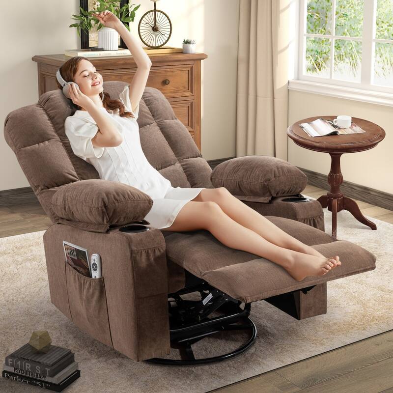 Oversized Massage Rocking Recliner for Living Room