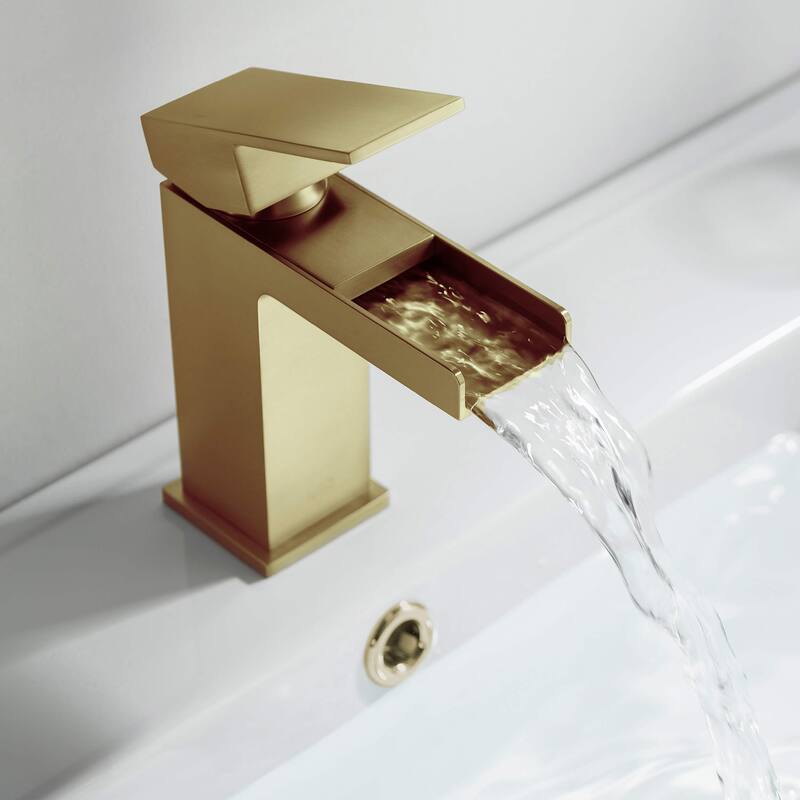 Waterfall Single Handle Bathroom Vanity Sink Faucet