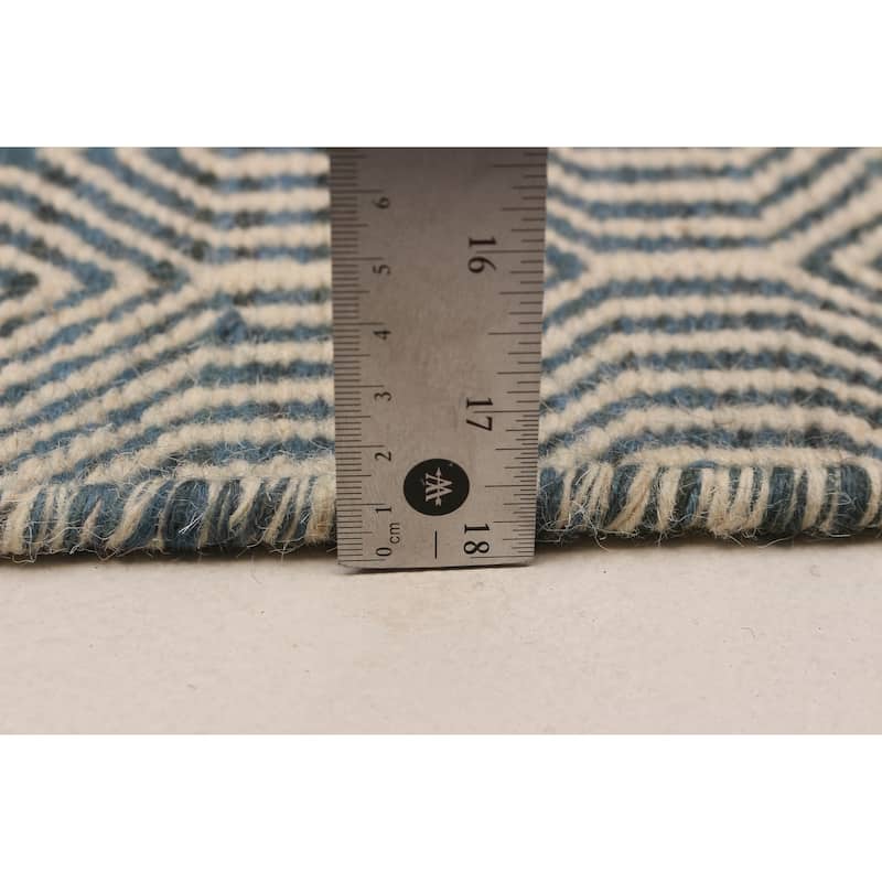 Nevada Blue Kilim 4'11" x 7'10" - 4'11 x 7'10
