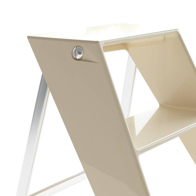 Home Folding Ladder Frame Indoor Multi-Functional Thick Folding Ladder Stool Simple Creative Anti-Slip Plastic Edge