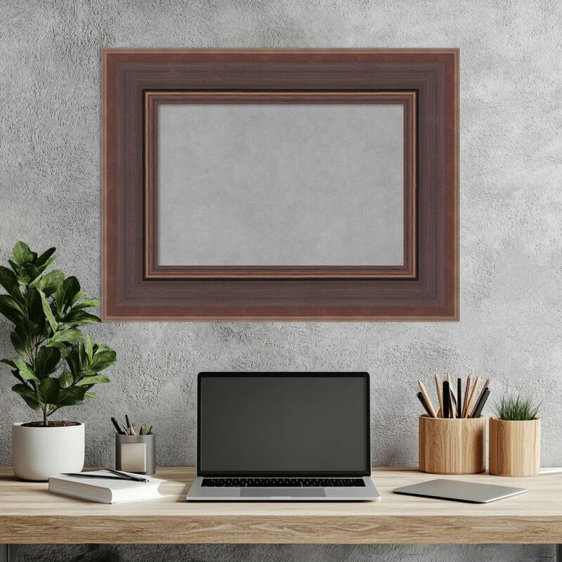 Amanti Art Moab Brown Bronze Framed Magnetic Board