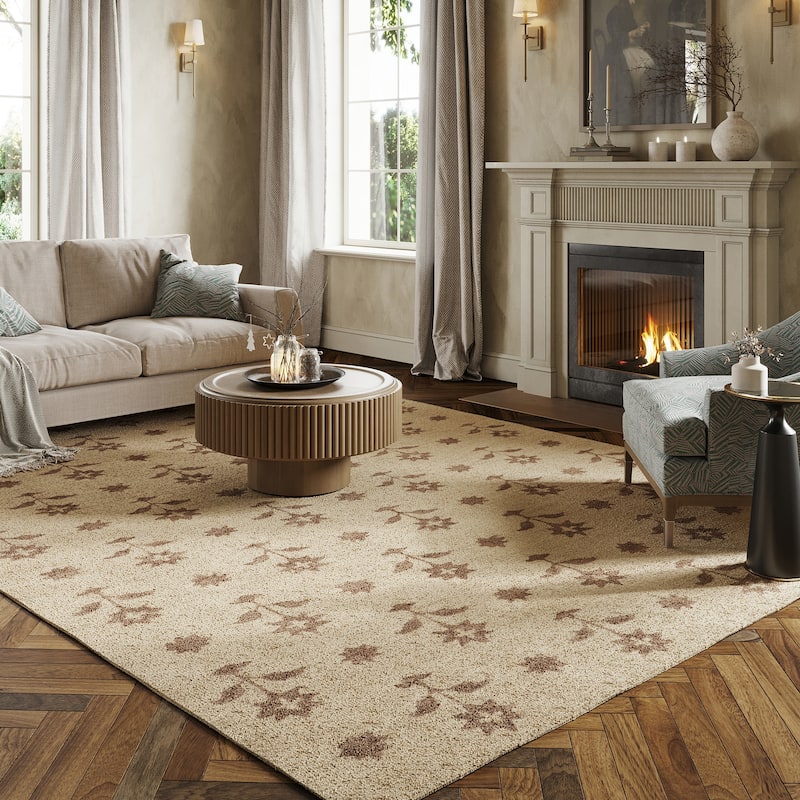 Nuloom Ella Wool Area Rug - 8'6" x 11'6" - Sand
