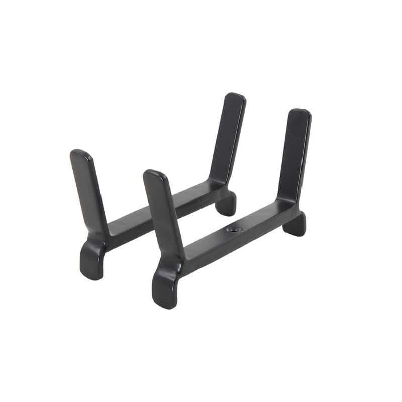 Achla Designs Flower Box Brackets for 2x6 Rail, 4 Inch Tall, Black Powder Coat Finish