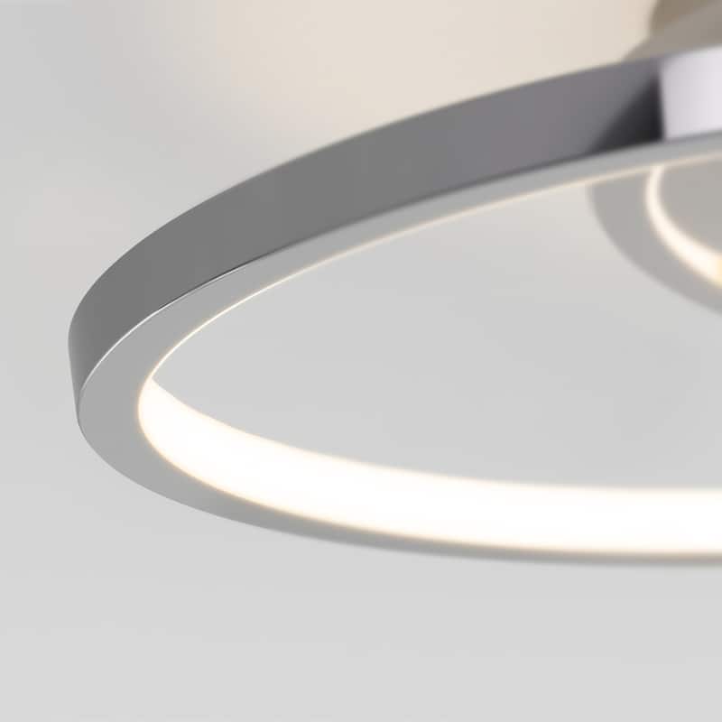 Artika Salto LED Integrated Flushmount, Chrome