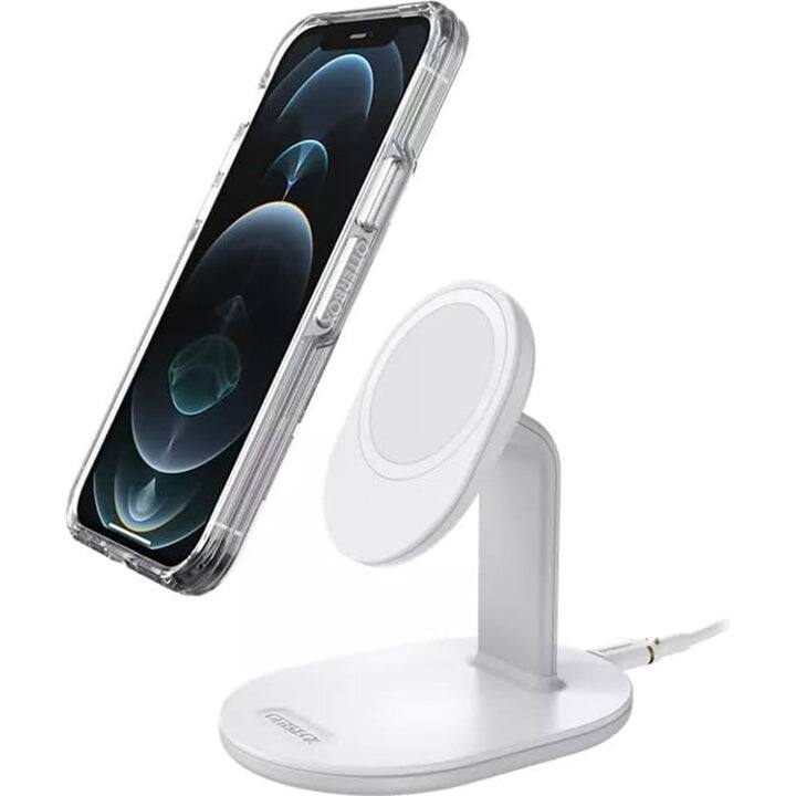 OtterBox Wireless Charging Stand 1.0 for MagSafe, White, 7.5 Watts - n/a