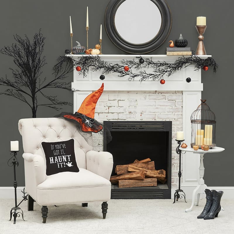 10" x 10" If You've Got Haunt It Embroidered Halloween Throw Pillow