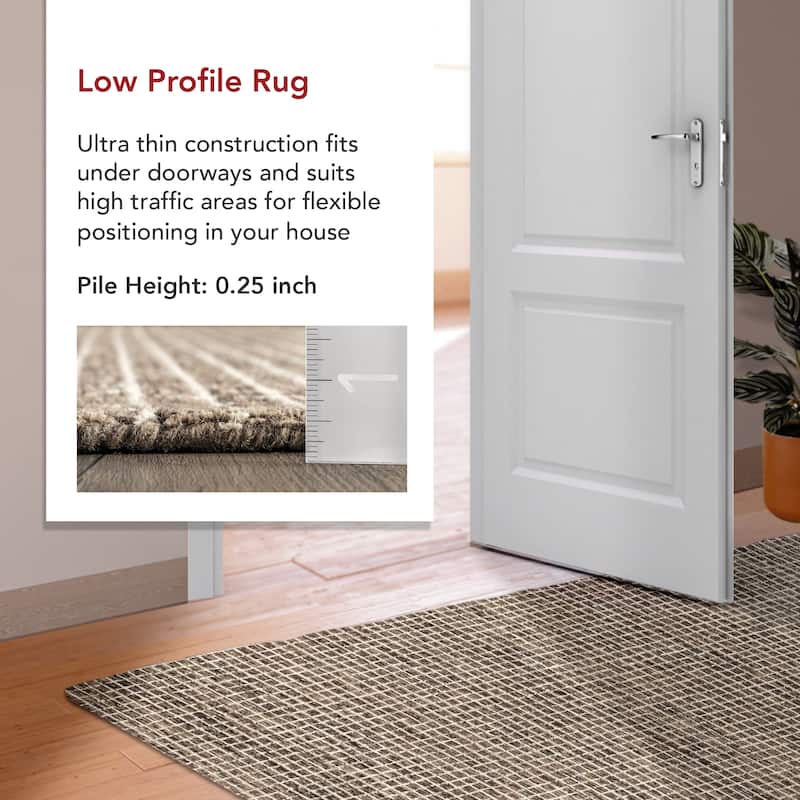Nuloom Melrose Checked Wool Area Rug
