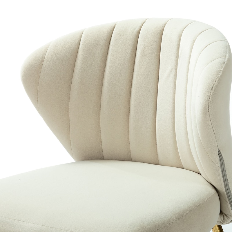 Barbara Contemporary Upholstered Side Chair with Small Base Set of 2 by HULALA HOME