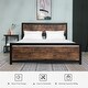 preview thumbnail 3 of 7, Queen Bed Frame with Headboard & Footboard