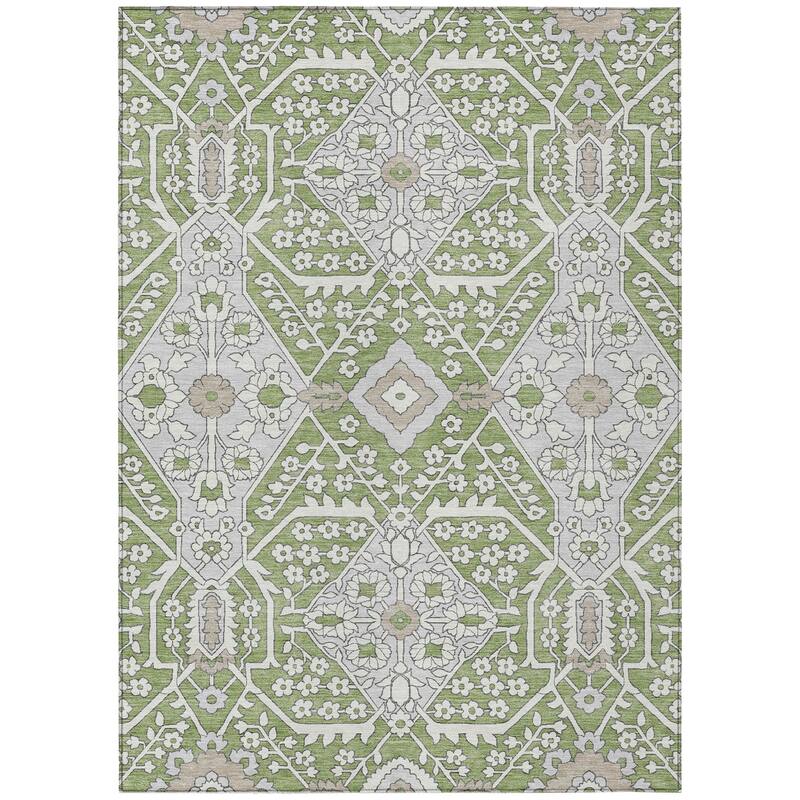 Machine Washable Indoor/ Outdoor Chantille Traditional Rug