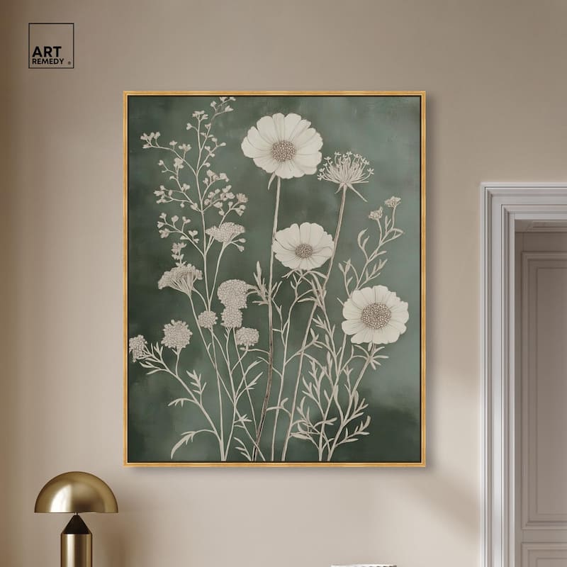 Airy Green Garden Canvas by Art Remedy