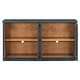 preview thumbnail 28 of 51, Buffet Cabinet with Glass Doors, Arched Cabinet with Adjustable Shelves, Kitchen Storage Cabinet with Rebound Device
