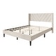 preview thumbnail 51 of 62, CraftPorch Sophisticated Wingback Upholstered Platform Velvet Bed