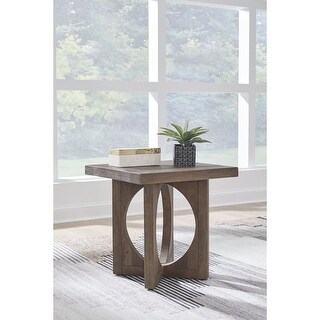 Signature Design by Ashley Abbianna Brown Square End Table